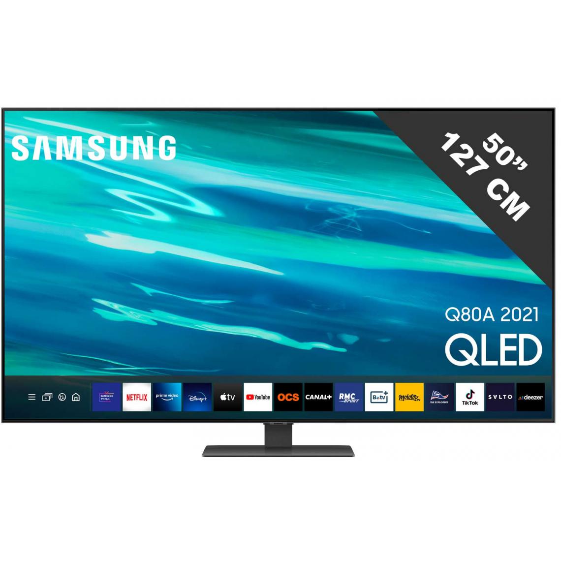 Samsung - TV QLED 4K 125 cm QE50Q80A - TV 44'' à 49''