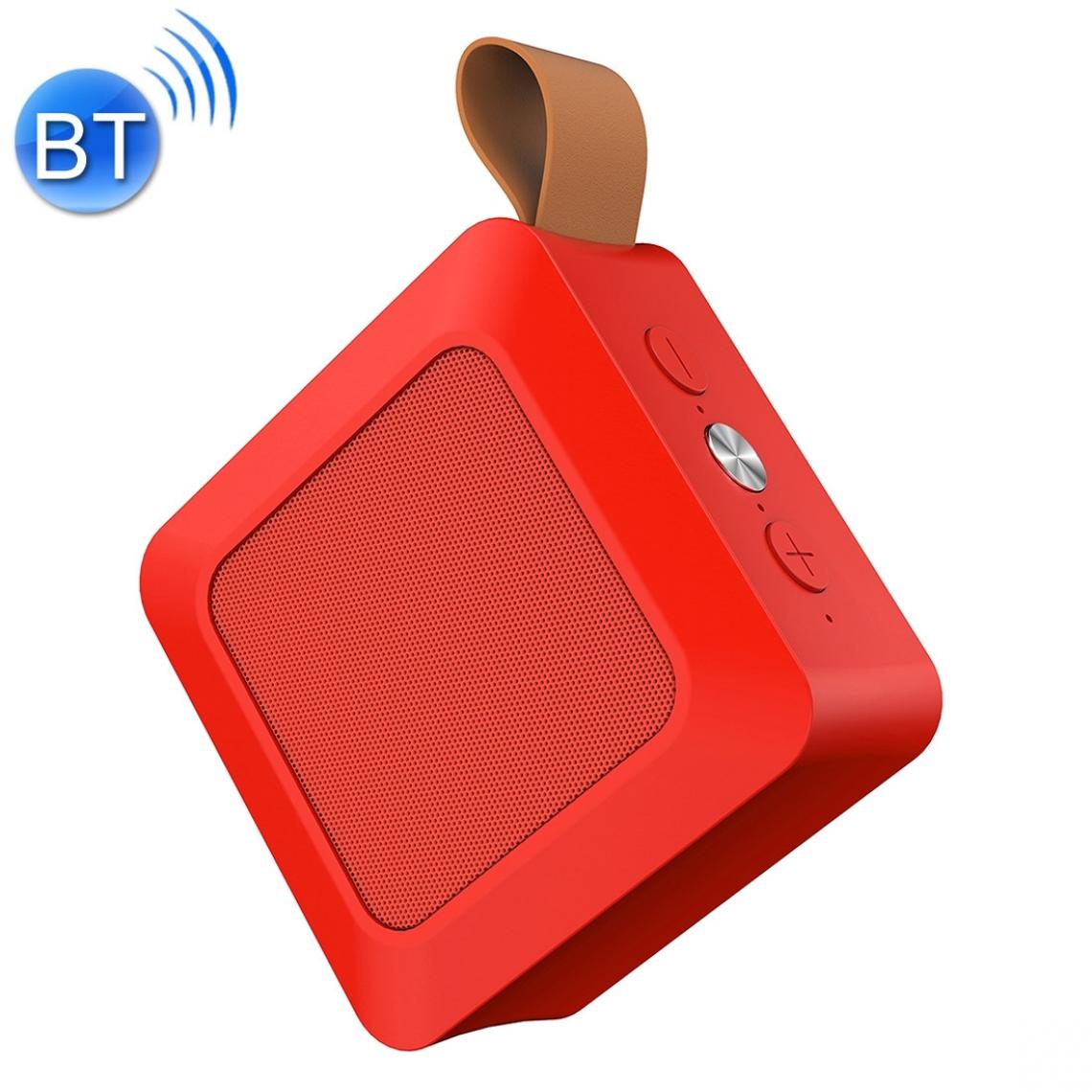 Wewoo - Enceinte Bluetooth Haut-parleur extérieur sans fil A12 avec microphoneprise en charge du téléphone répondeur mains libresradio FM et carte Micro SD rouge - Enceintes Hifi