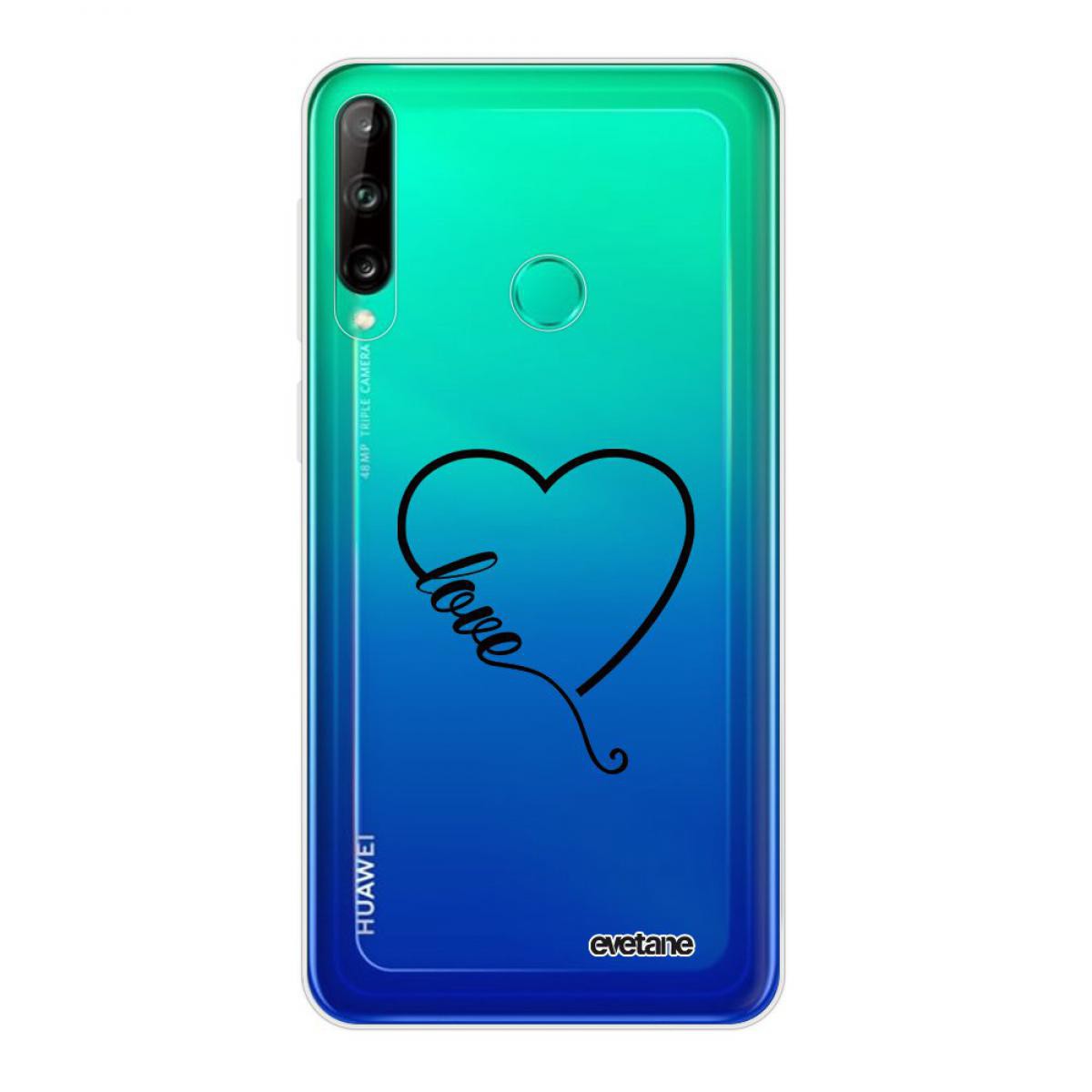 Evetane - Coque Huawei P40 Lite E souple transparente Coeur love Motif Ecriture Tendance Evetane - Coque, étui smartphone