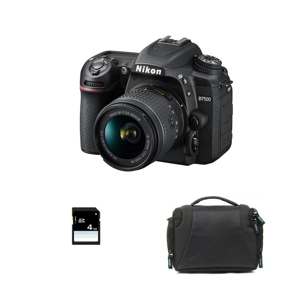 Nikon - PACK NIKON D7500 + 18-55 VR + Sac + SD 4Go - Reflex Grand Public