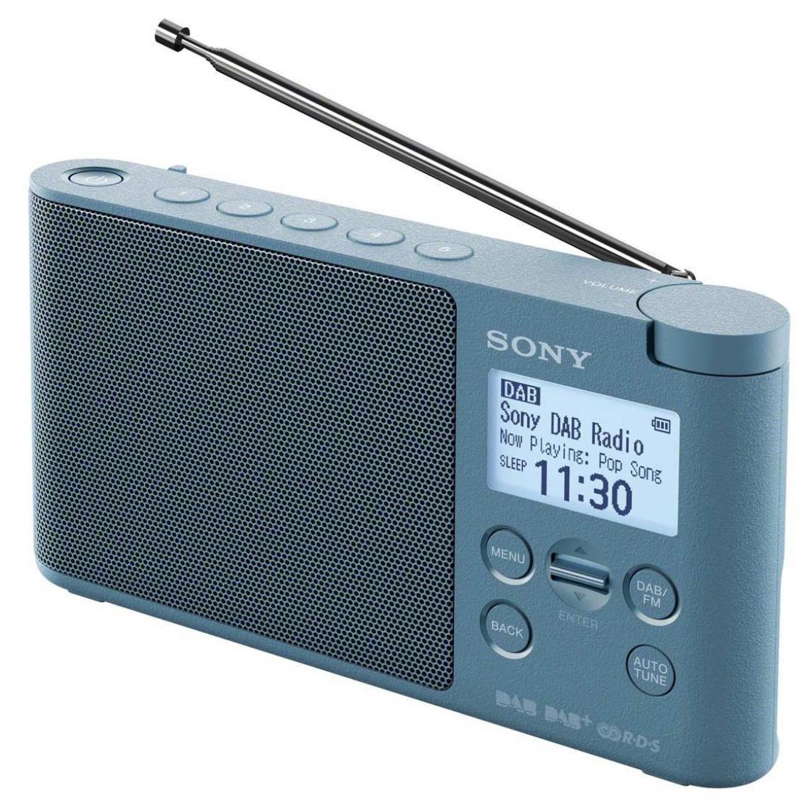 Sony - Radio-réveil SONY XDRS 41 DBP BLEU - Radio