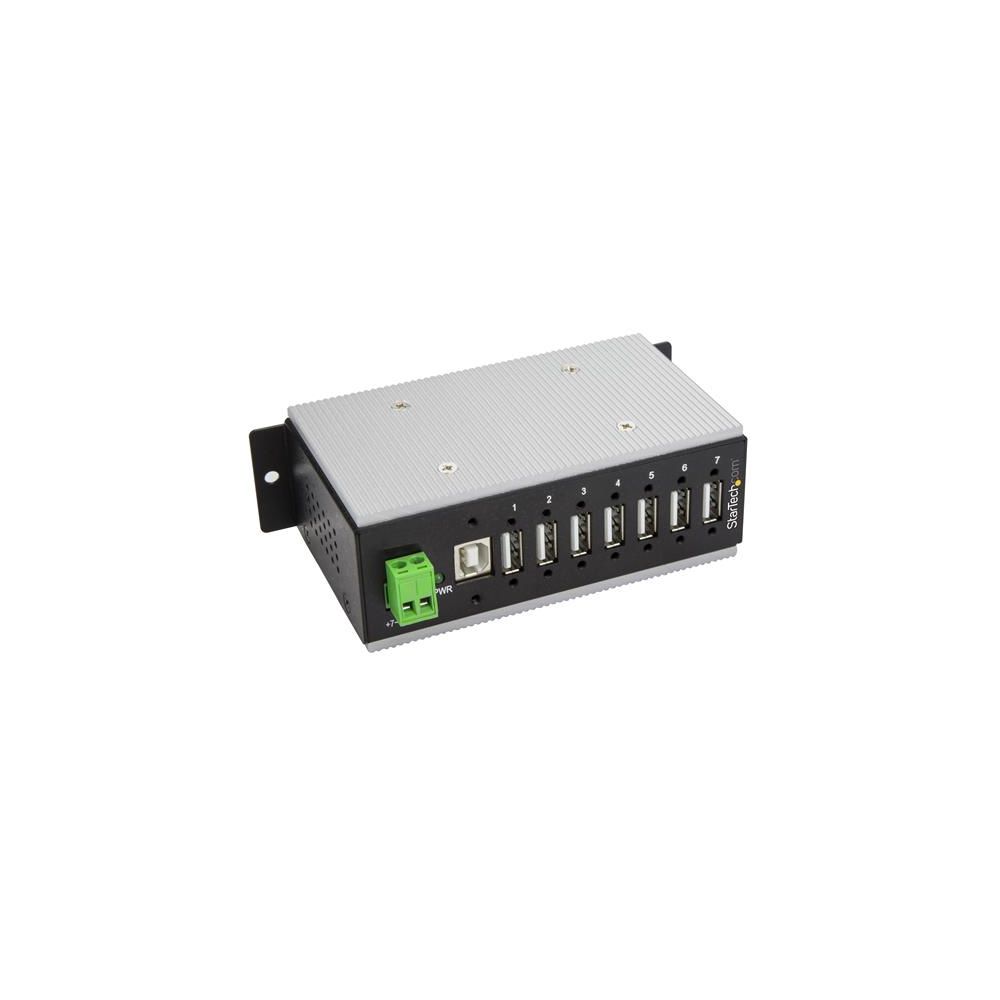 Startech - StarTech.com Multiprise USB 2.0 industrielle à 7 ports avec protection électrostatique (ESD) 15 kV - Hub