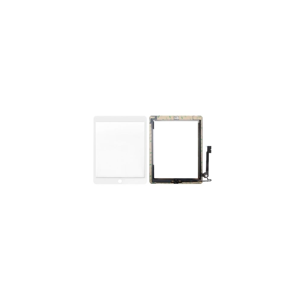 Wewoo - Pour iPad 4 blanc Bouton de contrôleur + de clé de maison Câble de membrane de carte PCB + Panneau tactile d'installation d'écran - Accessoires et Pièces Détachées