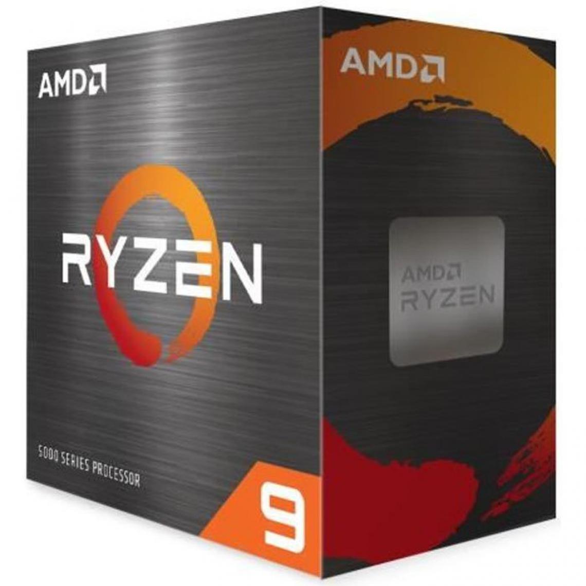Amd - Processeur AMD RYZEN 9 5900X - AM4 - 4,80 GHz - 12 coeurs - Processeur INTEL