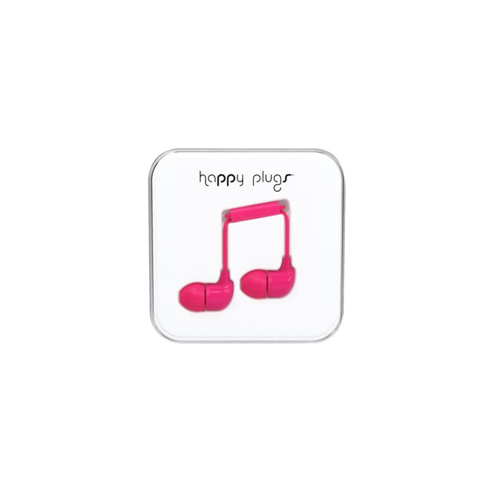 Happy Plugs - Ecouteurs avec micro HAPPY PLUGS In-ear cerise - Casque