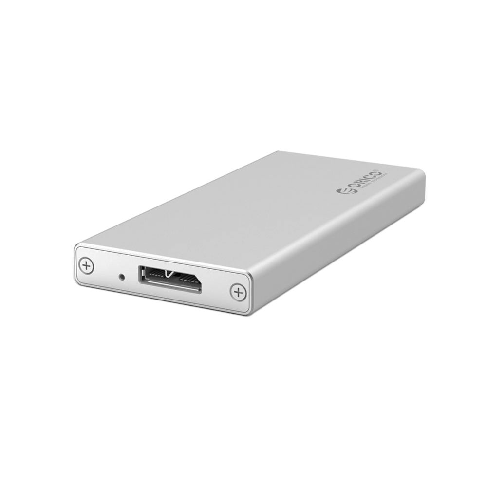Wewoo - Boîtier disque dur argent pour 50mm x 30mm M-SATA SSD MSA-U3 USB3.0 Mirco-B de stockage externe en aluminium de - Boitier disque dur