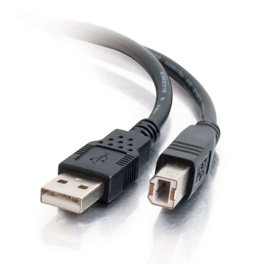 Cables To Go - C2G Câble USB 2.0 A/B de 1 M - Noir - Câble USB