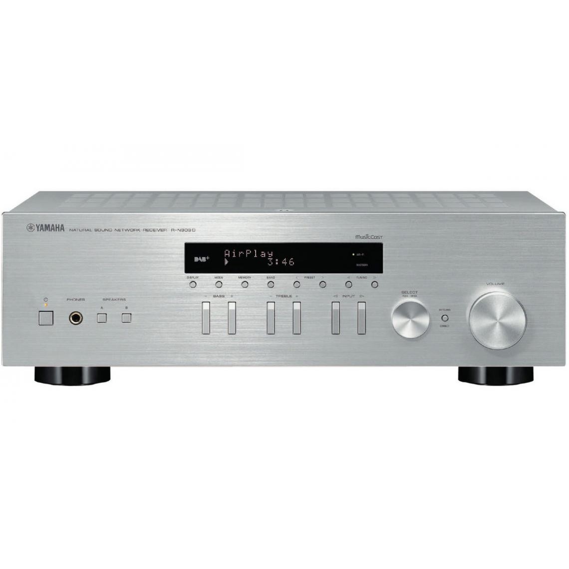 Yamaha - Yamaha MusicCast R-N303D Silver - Amplificateur Hifi Connecté - Ampli