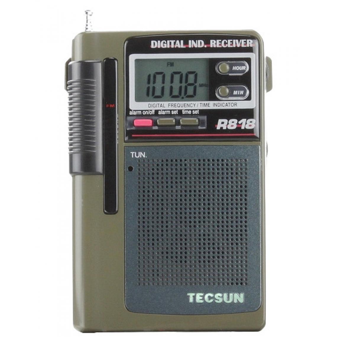 Universal - Qualité thermique 100% R 818 FM/MW/SW1 6 Horloge multibande R818 Radio Démodulation numérique Radio stéréo | Bouton radio dans la radio Radio radio stéréo(Le noir) - Radio