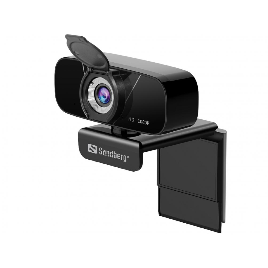 Sandberg - Webcam usb chat Full HD 1080P Sandberg avec microphone noire - Webcam