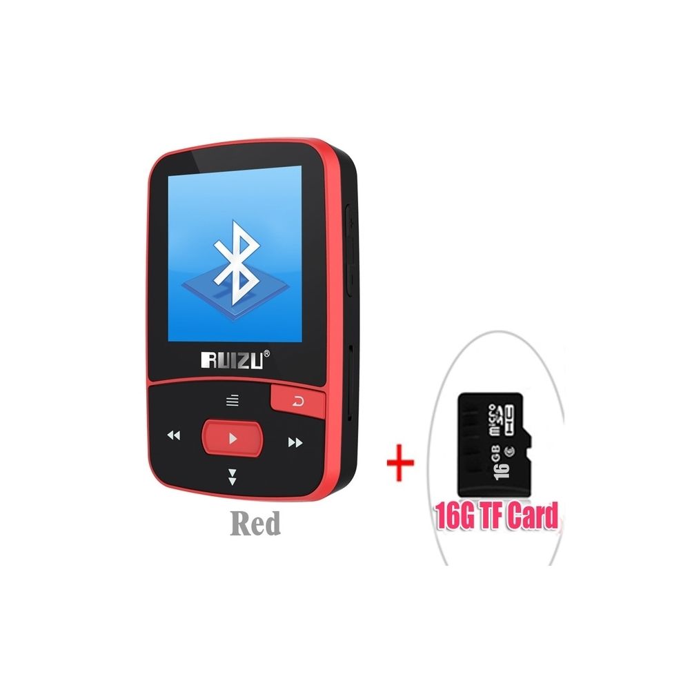 Wewoo - Lecteur MP3 Sport Bluetooth MP3 8gb Clip Mini avec support d'écran FM, enregistrement, E-Book, Horloge, Podomètre Rose 8 Go - Lecteur MP3 / MP4