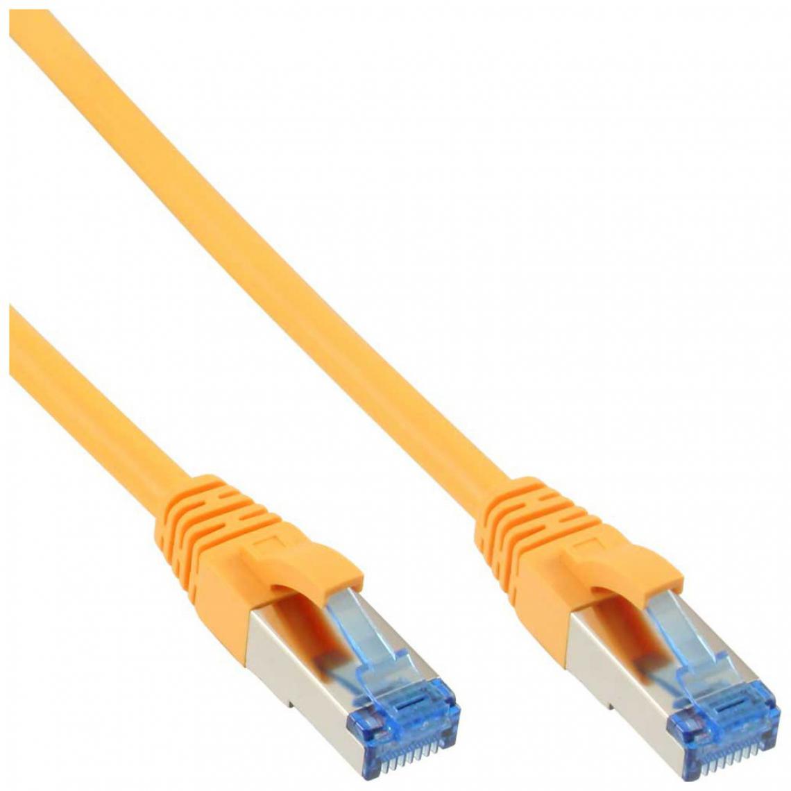 Inline - Câble patch Cat.6(A) S-STP/PIMF, InLine®, sans halogènes 500MHz, jaune, 15m - Câble antenne