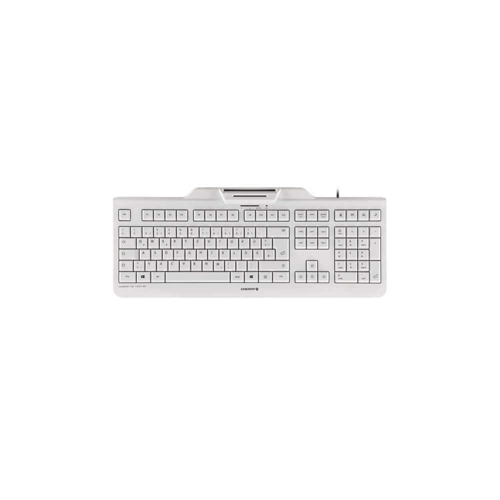 Cherry - Cherry kc 1000 sc keyboard azerty be grey with integrated smart card terminal (JK-A0100BE-0) - Clavier