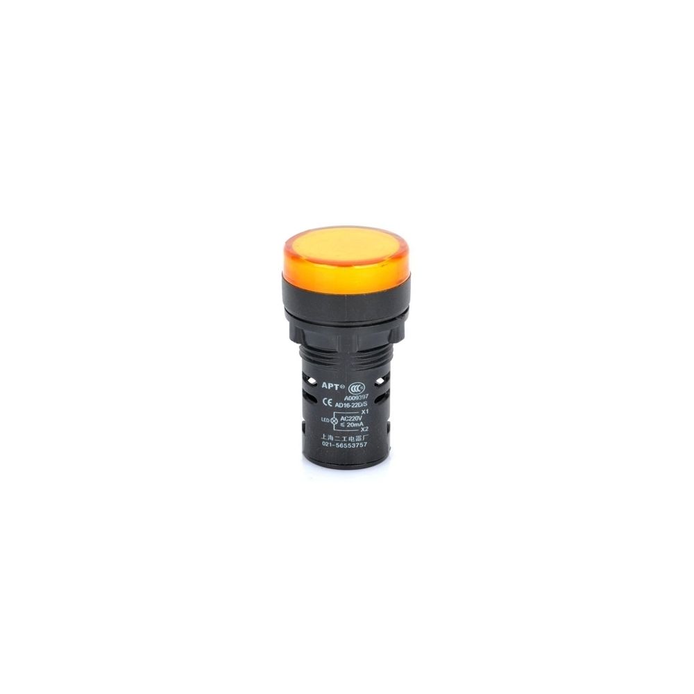 Wewoo - Diodes jaune AD16-22D / S 22mm LED Voyant Lampe - Accessoires alimentation
