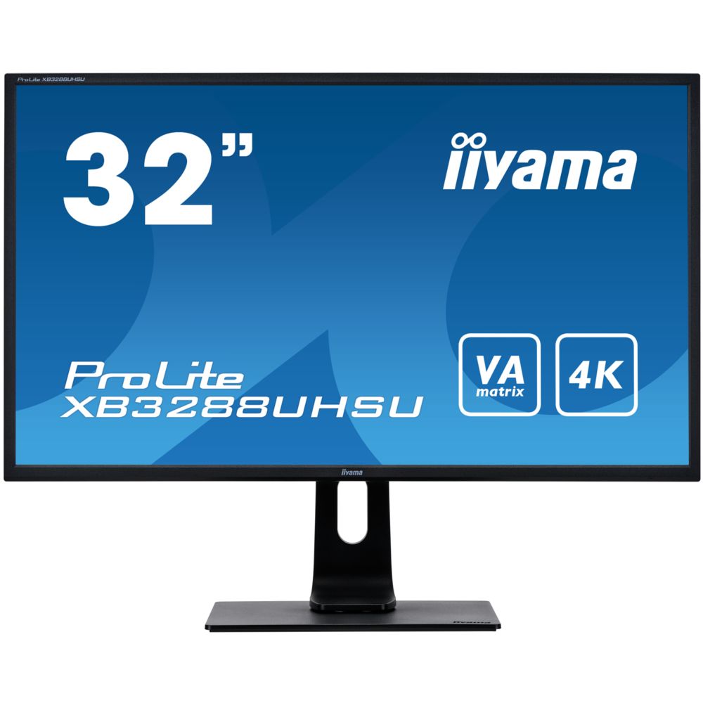 Iiyama - Ecran 32 pouces 4K Ultra HD ProLite XB3288UHSU-B1 - 32'' dalle VA 4K - Moniteur PC