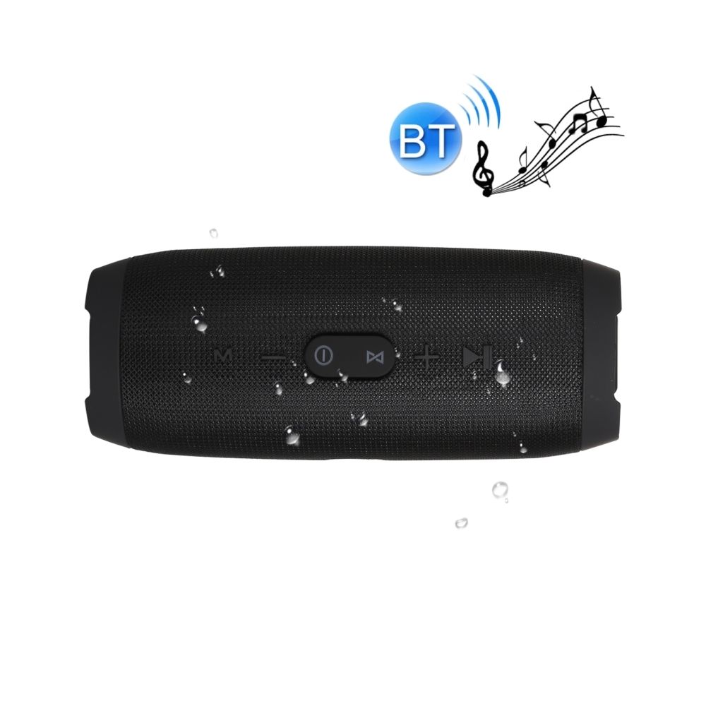 Wewoo - Enceinte Bluetooth étanche Haut-parleur stéréo Charge3 Life, micro intégré, appels mains libres pris en charge, carte TF, entrée auxiliaire et banque d'alimentation (noir) - Enceintes Hifi