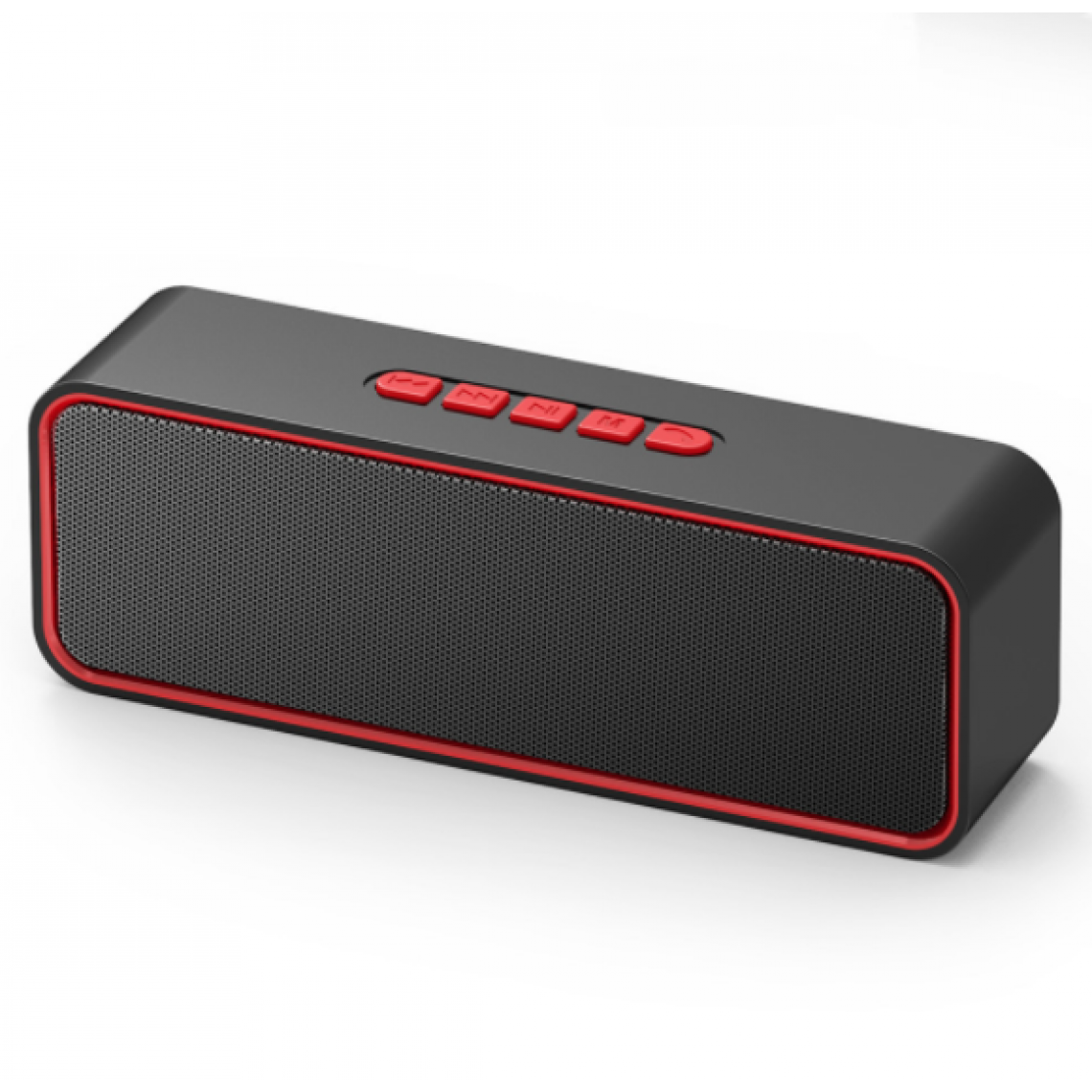 Chrono - Enceinte portable sans fil, enceinte Bluetooth 5.0 avec basse HiFi stéréo 3D, batterie 1500mAh, 12 heures d'autonomie(Rouge) - Enceintes Hifi