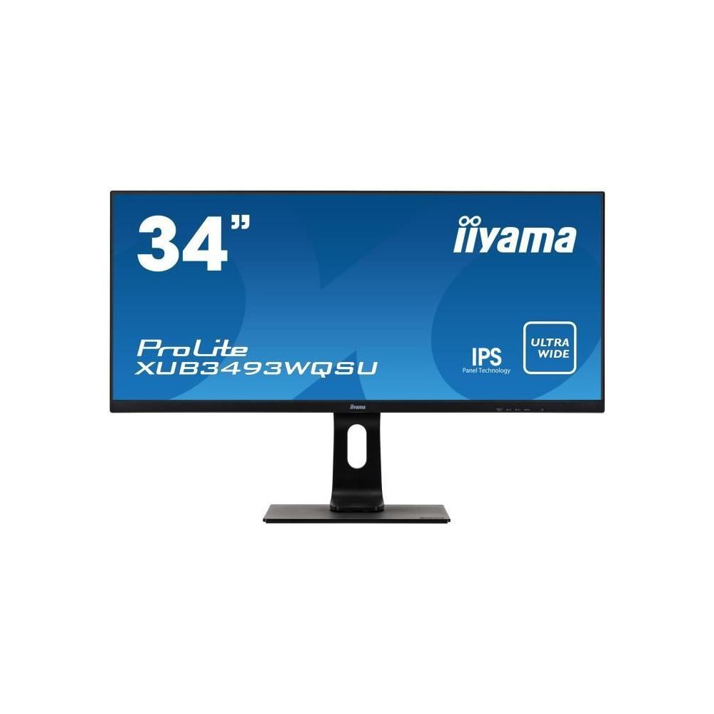 Iiyama - Ecran 34 pouces Ultra WQHD XUB3493WQSU-B1 - Ultra Wide QHD, IPS, 3440x1440 - Moniteur PC