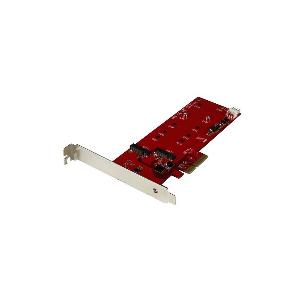 Startech - StarTech.com Carte contrôleur PCI Express pour 2 SSD M.2 NGFF SATA - Accessoires Boitier PC