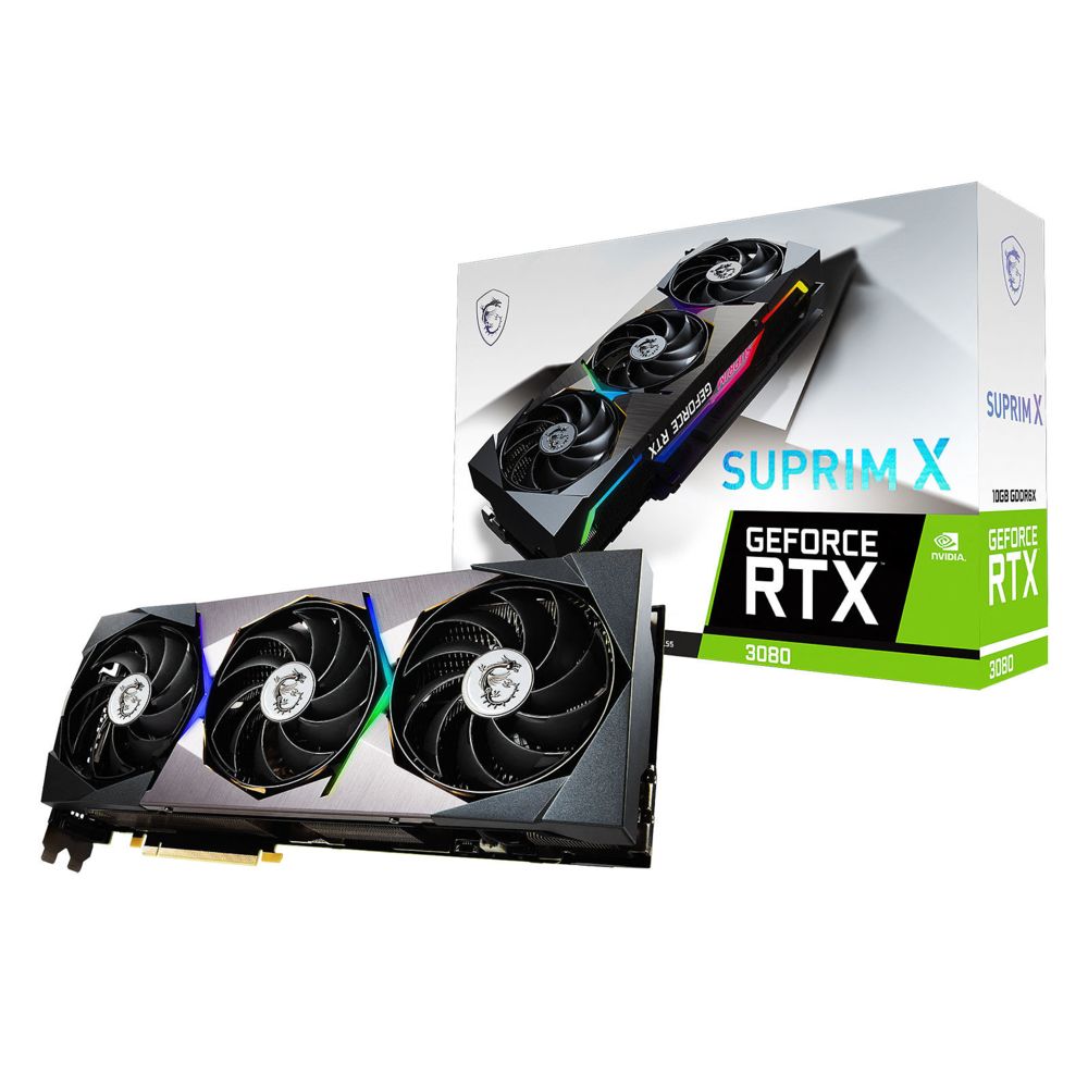 Msi - GeForce RTX 3080 SUPRIM X - Triple Fan - 10Go - Carte Graphique NVIDIA