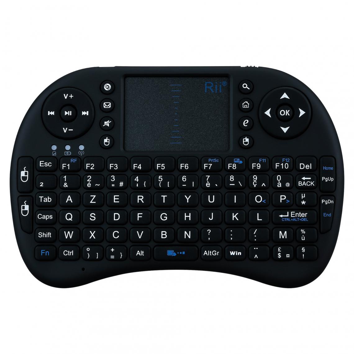 Shot - Mini clavier Bluetooth pour ONEPLUS 8 Smartphone Sans Fil AZERTY Rechargeable (NOIR) - Clavier