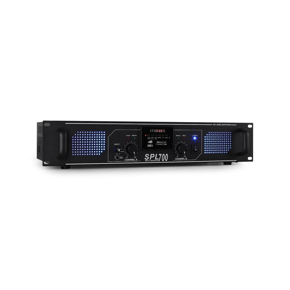 Skytec - DJ PA ampli sono hi fi USB SD 2000W radio rack 19" pro Skytec - Ampli