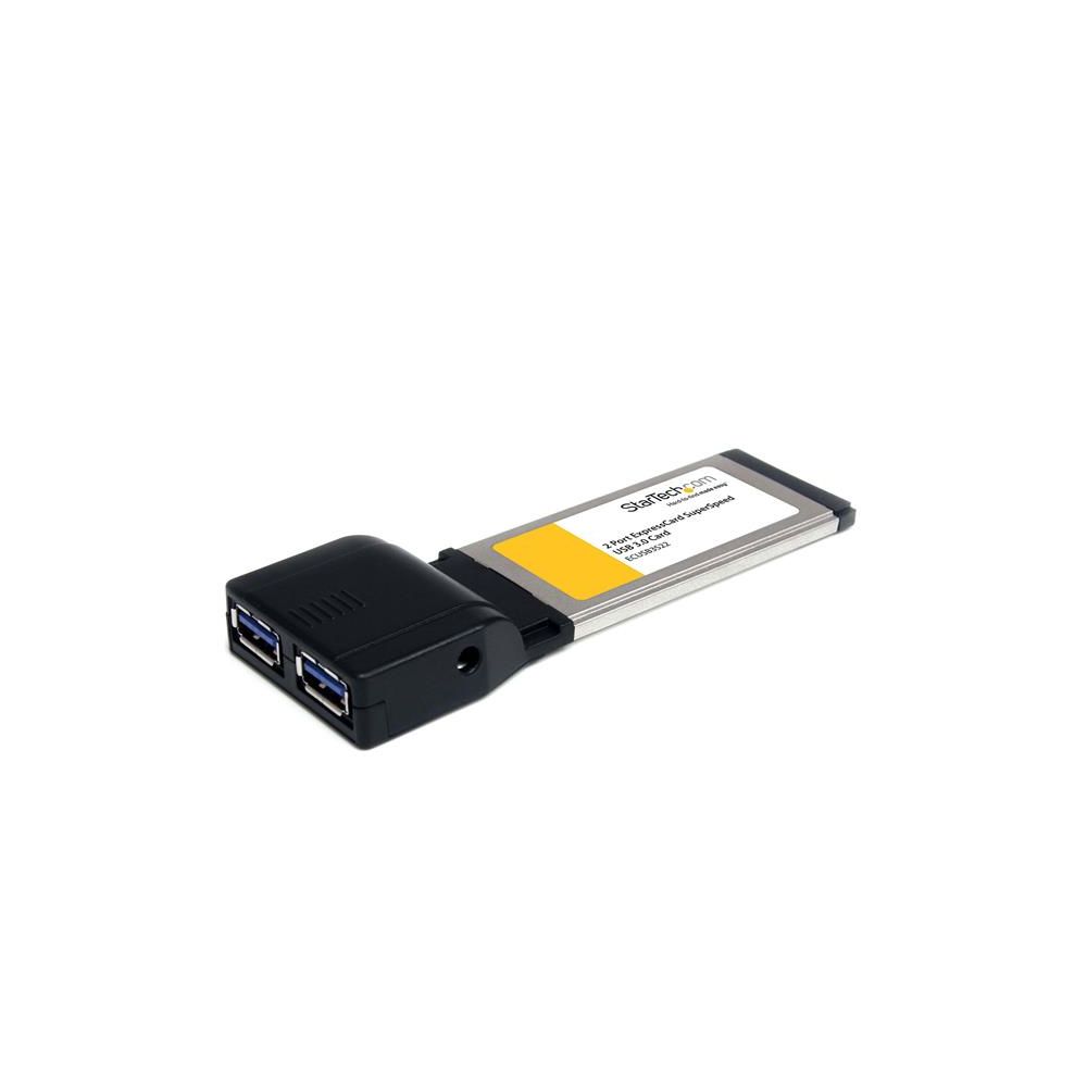 Startech - StarTech.com Carte Adaptateur ExpressCard vers 2 Ports USB 3.0 avec Support UASP - Lecteur carte mémoire