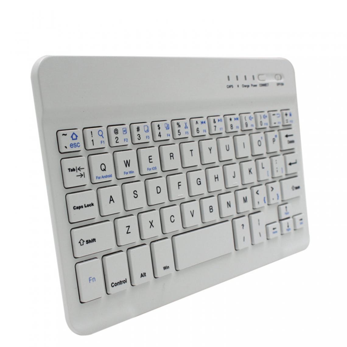 Generic - Clavier d'ordinateur portable ABS ultra mince avec clavier sans fil Bluetooth à trois systèmes - Clavier