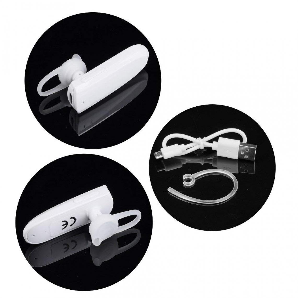 Ozzzo - Kit main libre oreillette ecouteur bluetooth ozzzo blanc pour OnePlus 8T - Ecouteurs intra-auriculaires