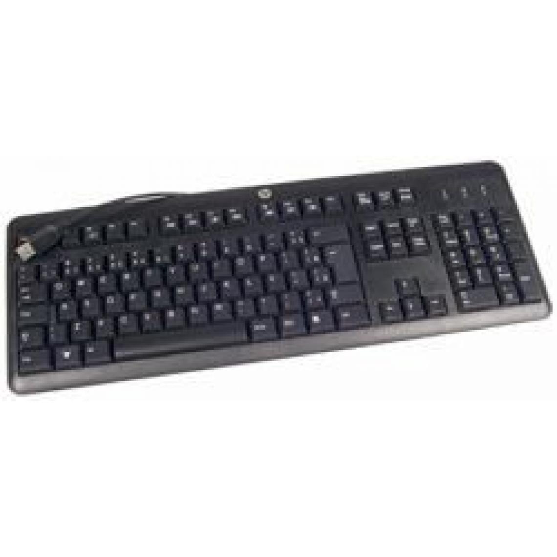 Inconnu - HP 672647-033 USB QWERTY Anglais britannique Noir clavier - claviers (Standard, Avec fil, USB, Clavier à membrane, QWERTY, Noir) - Clavier