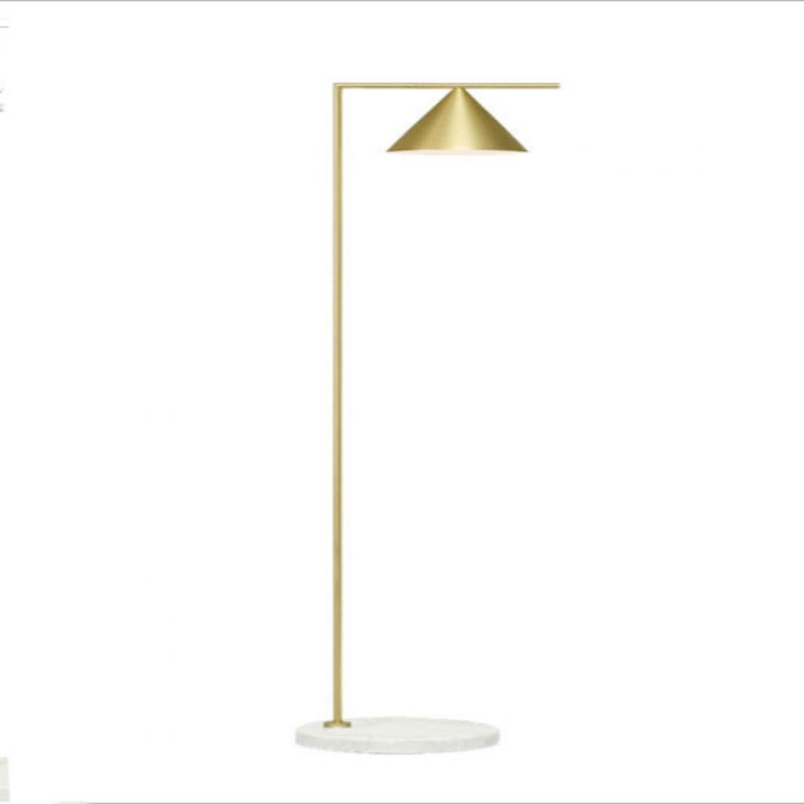 Universal - Lampadaire 7W salon salle d'étude chambre hôtel créatif salle de conférence en marbre lampadaire doré (lampe chaude) - Lampes à poser