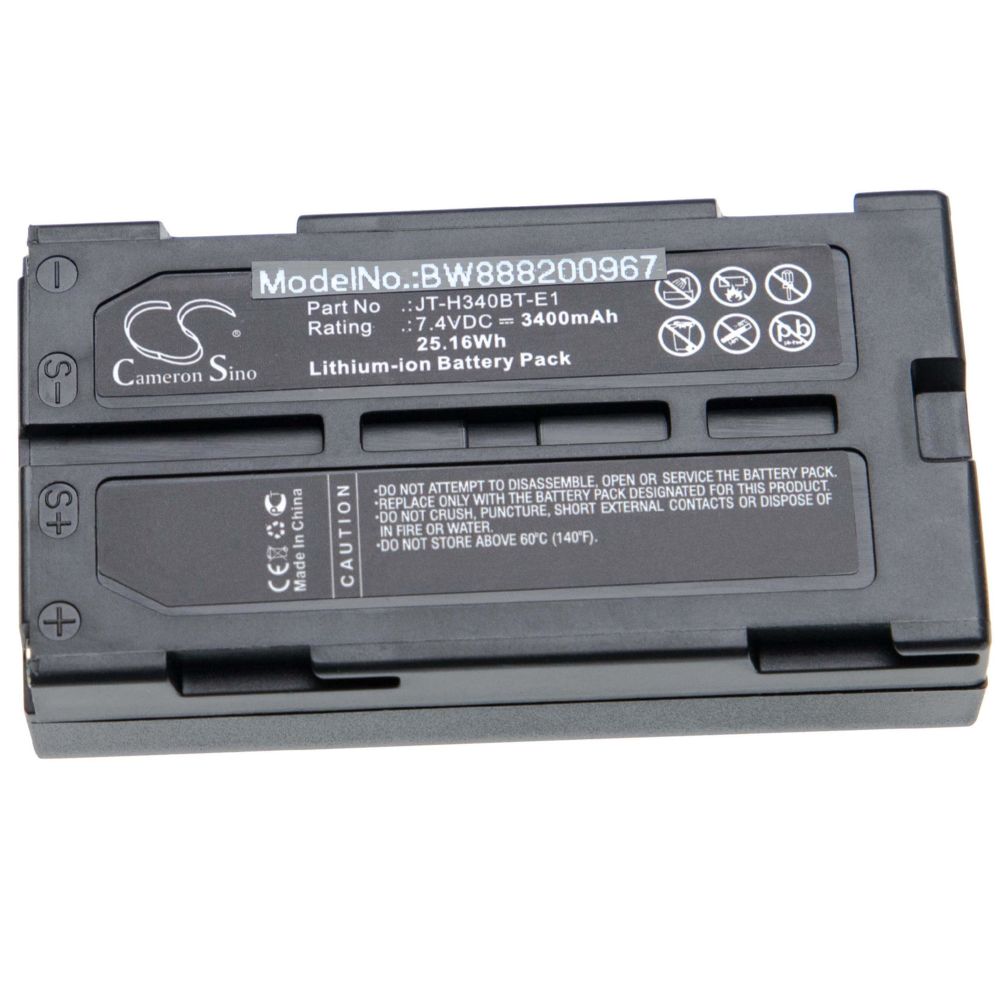 Vhbw - vhbw batterie remplace Panasonic JT-H340BT-E1, JT-H340BT-E2 pour imprimante photocopieur scanner imprimante à étiquette (3400mAh, 7.4V, Li-Ion) - Imprimante Jet d'encre