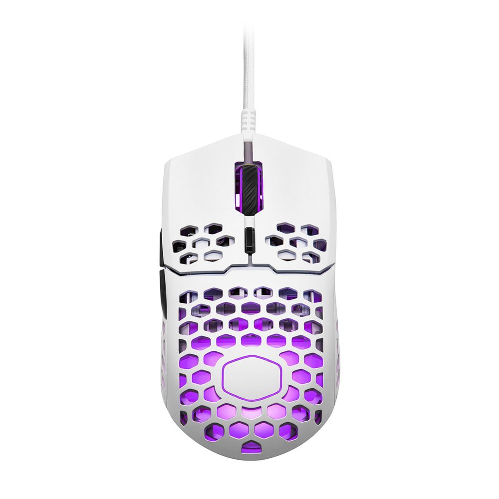 Cooler Master - MM711 White Glossy RGB - Souris