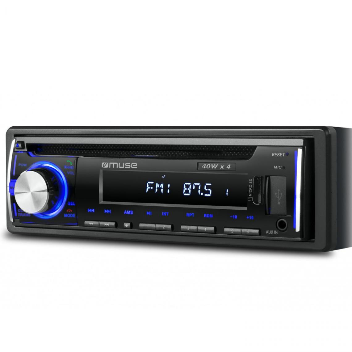 Muse - Autoradio Muse M-1229 DAB 160 Watts - DAB+/FM RDS - USB, SD/MMC/ AUX 4 X 40 Watts - Radio