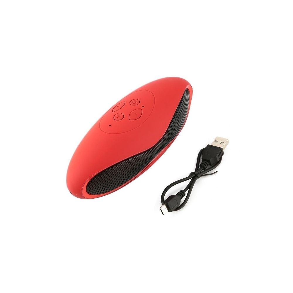 Wewoo - Mini enceinte Bluetooth haut-parleur portable Système de son 3D Stéréo Musique Surround TF colonne acoustique Super Bass (rouge) - Enceintes Hifi