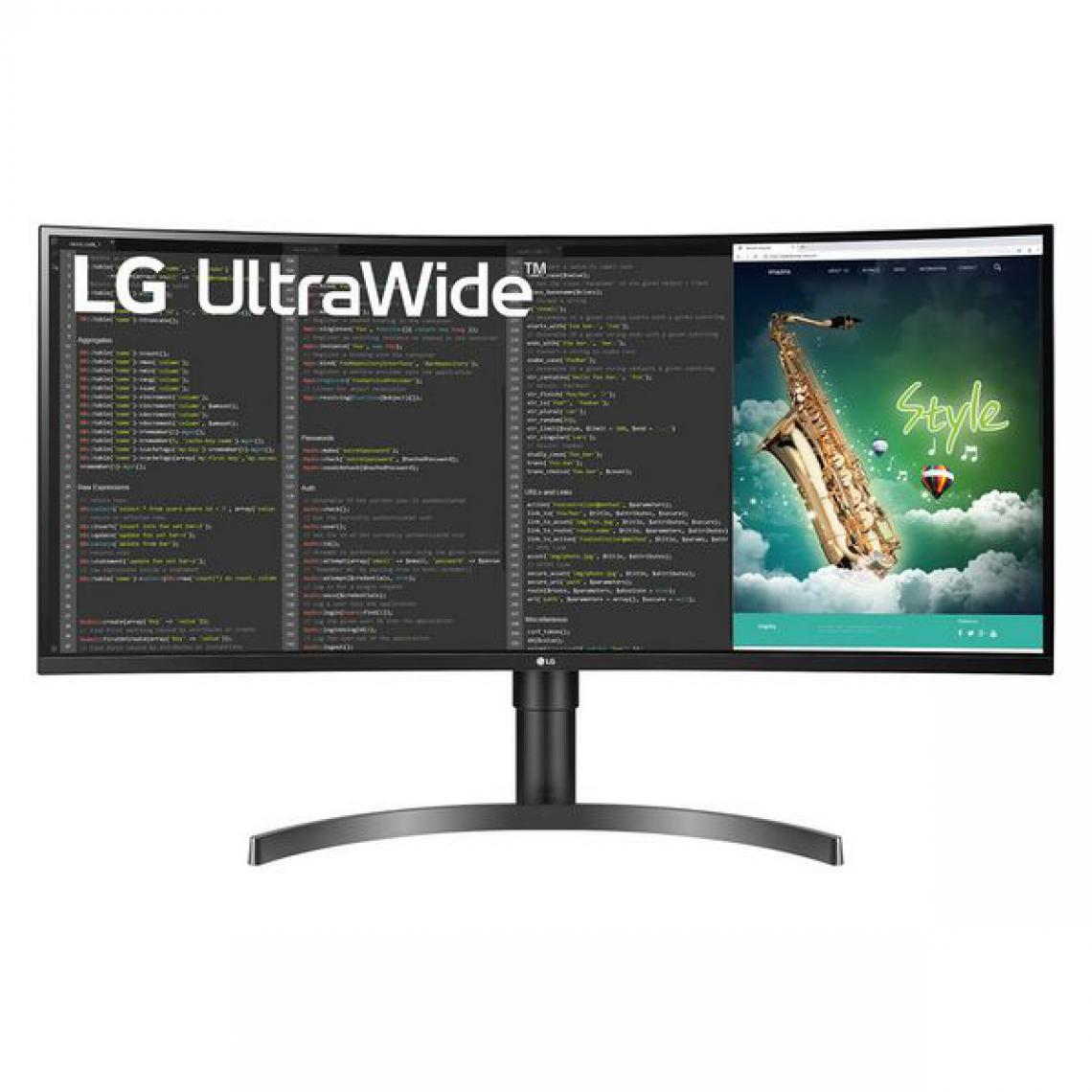 LG - Écran LG UltraWide 35WN65C-B WQHD VA HDMI Courbe - Moniteur PC
