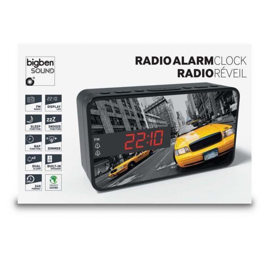 Bigben Interactive - BIGBEN RR15TAXI Radio Reveil - Decor taxi - Radio