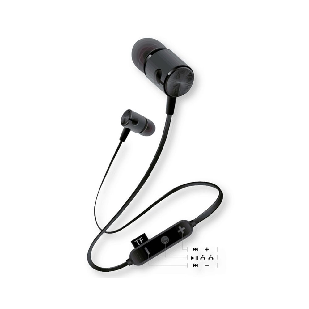 Wewoo - Bluetooth 4.2 Sport Ecouteur sans fil Bluetooth, Carte de support (Gris) - Ecouteurs intra-auriculaires