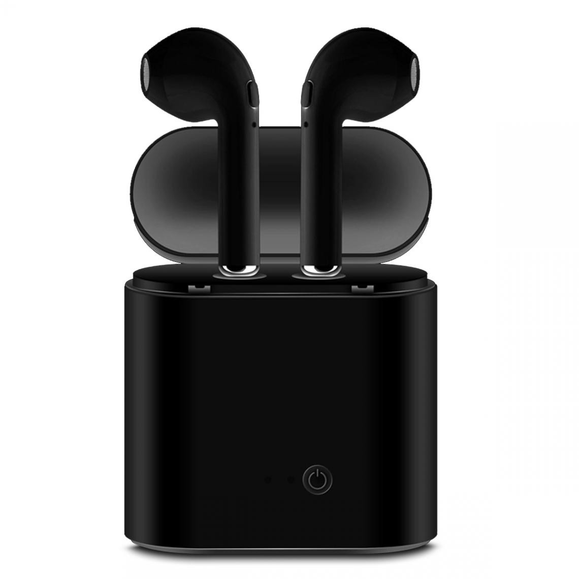 Karylax - Écouteurs Sans fil Noir connexion Bluetooth 5.0, Oreillette Son Stéréo Micro Intégré, avec Boiter de Charge pour Doogee N30 - Ecouteurs intra-auriculaires