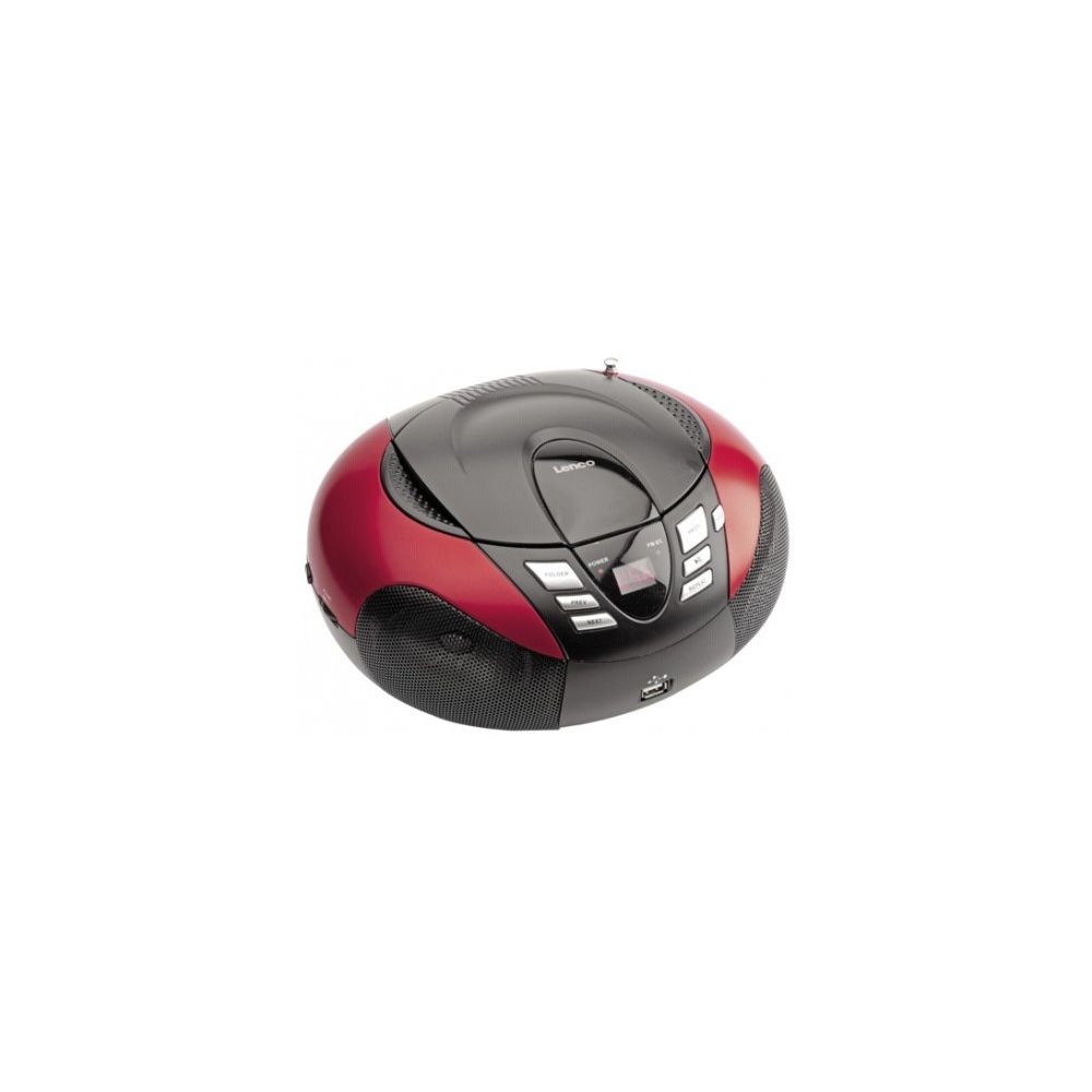 Lenco - Lenco SCD-37 USB rouge - Chaînes Hifi