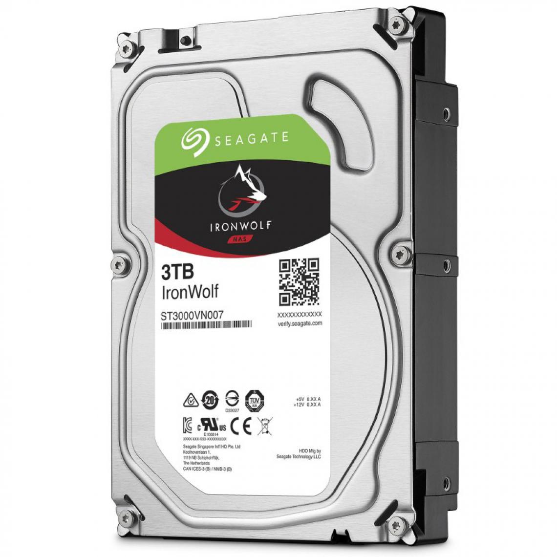 Seagate - IronWolf 3 To - Disque Dur interne