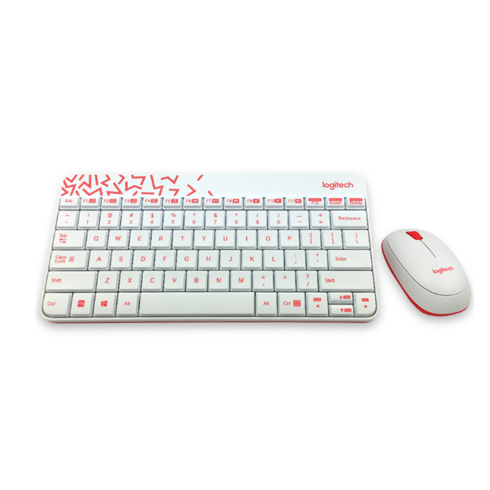 marque generique - YP Select Costume de clavier et de souris sans fil Mini costume de souris pour ordinateur portable mince - Blanc - Pack Clavier Souris