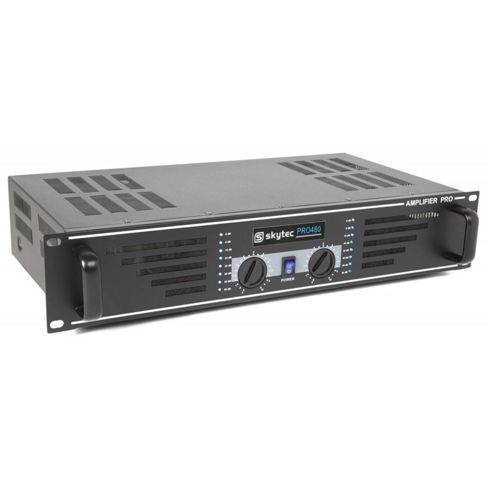 Flash - SkyTec SKY-480B Amplificateur professionnel 2x 240 Watt Noir - Ampli