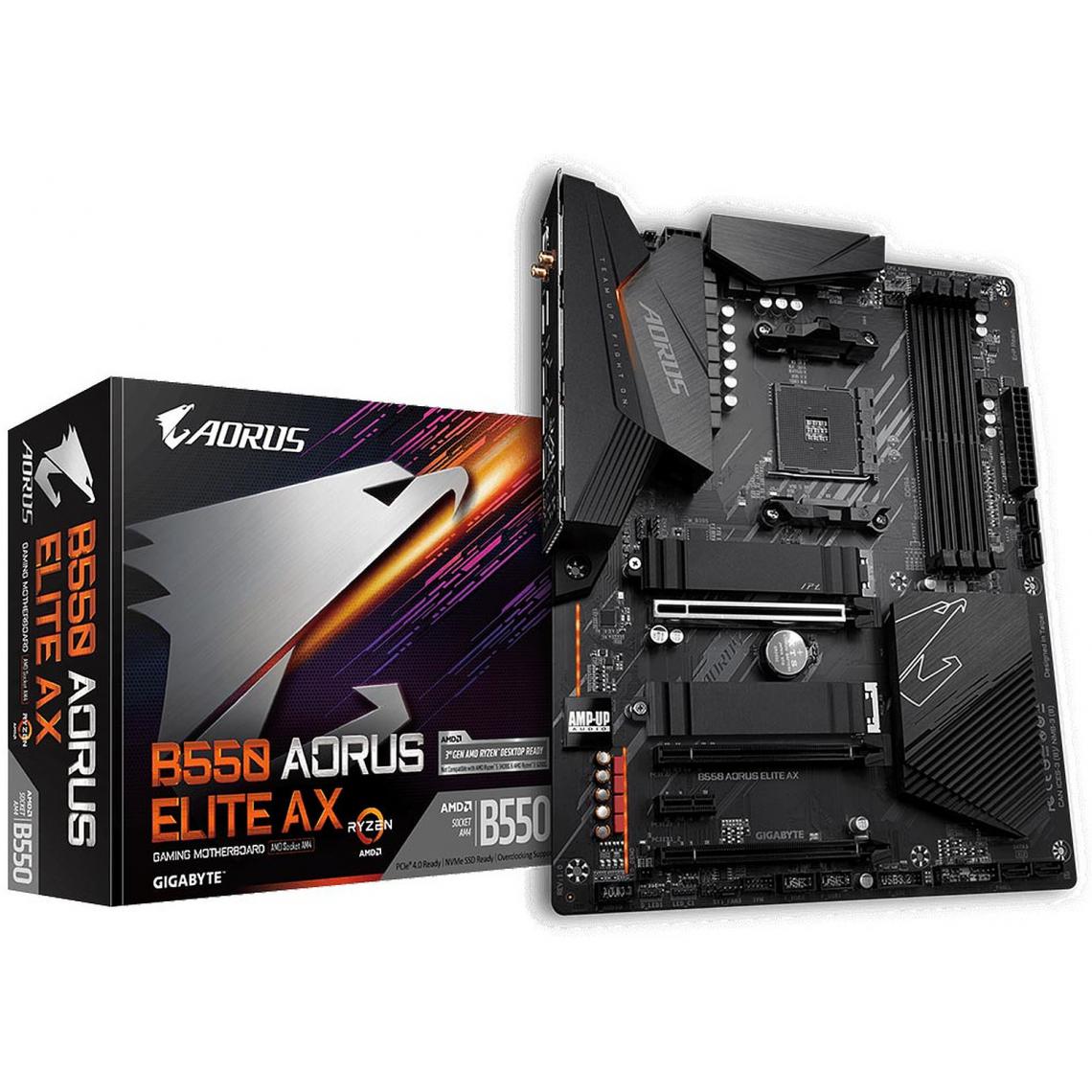 Gigabyte - B550 AORUS Elite AX - Carte mère AMD