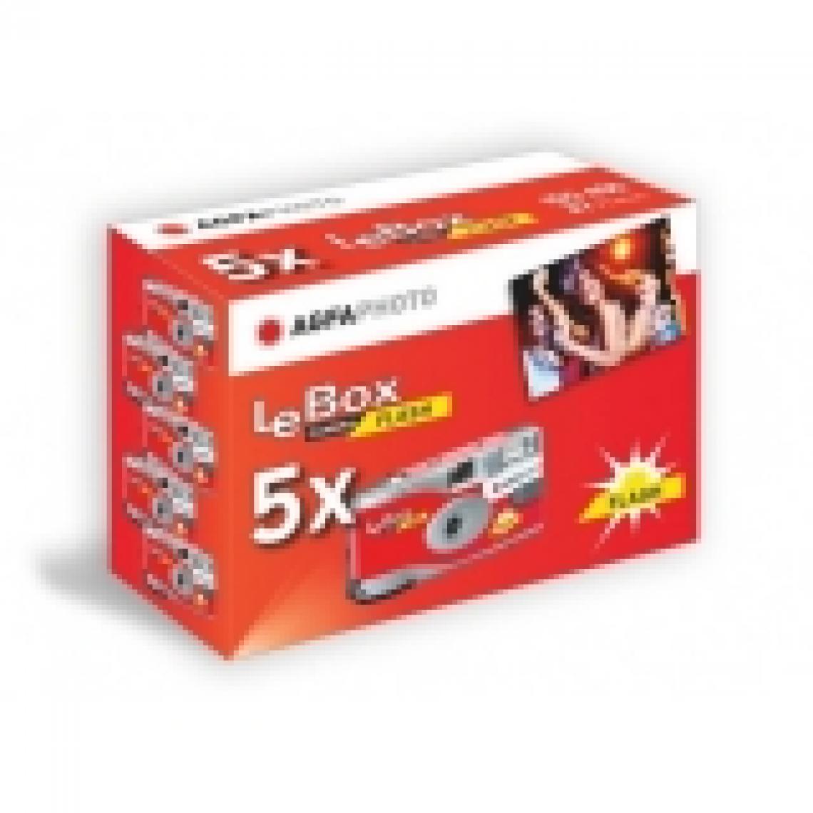 Agfaphoto - AGFA PHOTO - LeBox 400 27 Flash - 2 Pack de 5-Rouge-35mm - Appareil compact
