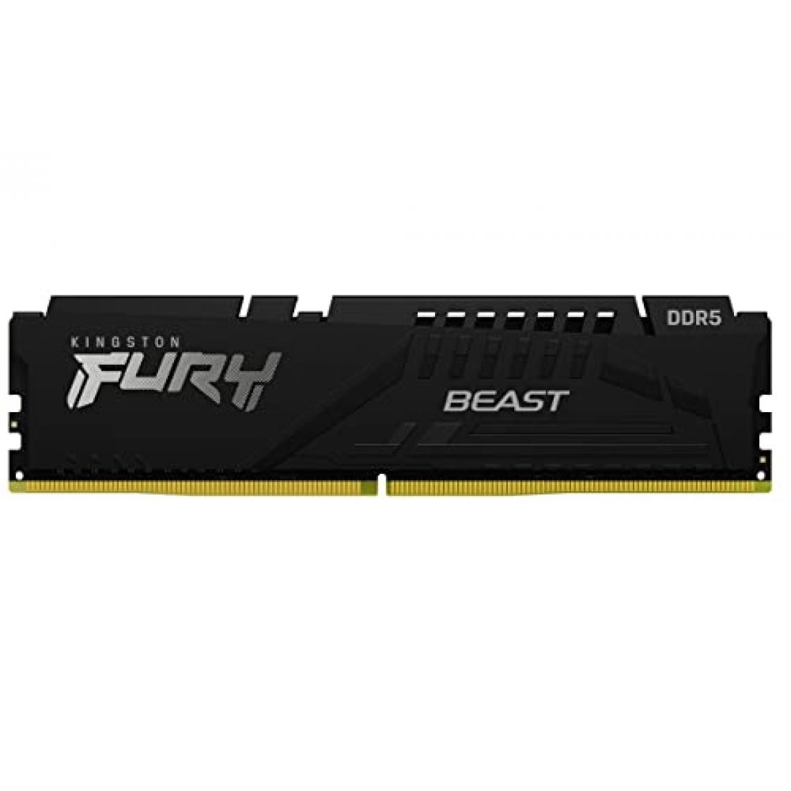 Kingston - 32Go 5200MHz DDR5 CL40 DIMM 32Go 5200MHz DDR5 CL40 DIMM FURY Beast Black - PC Fixe