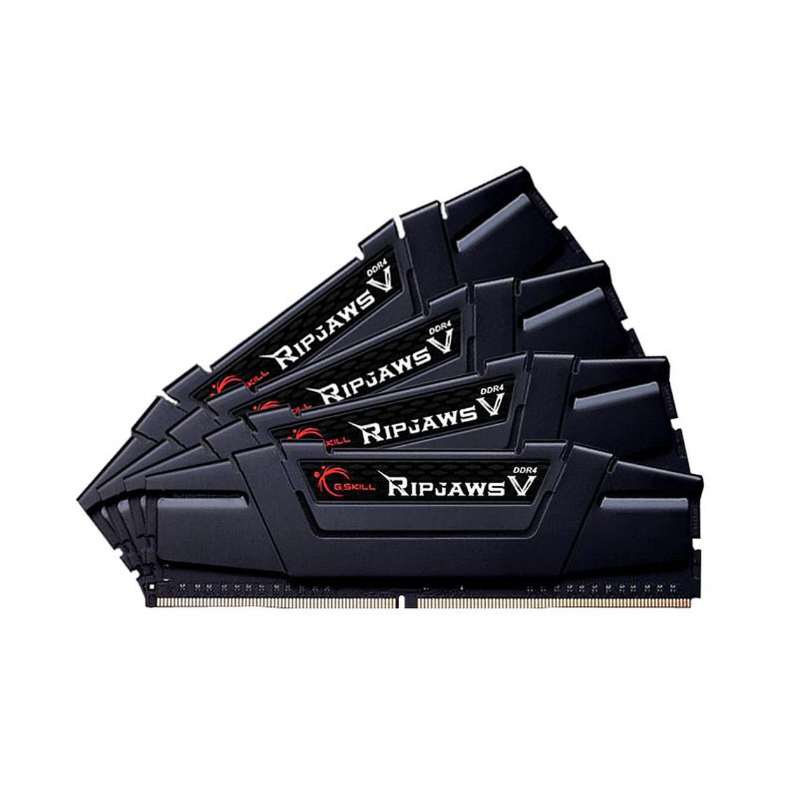 Gskill - RipJaws 5 Series Noir 128 Go (4 x 32 Go) DDR4 2666 MHz CL18 - RAM PC Fixe