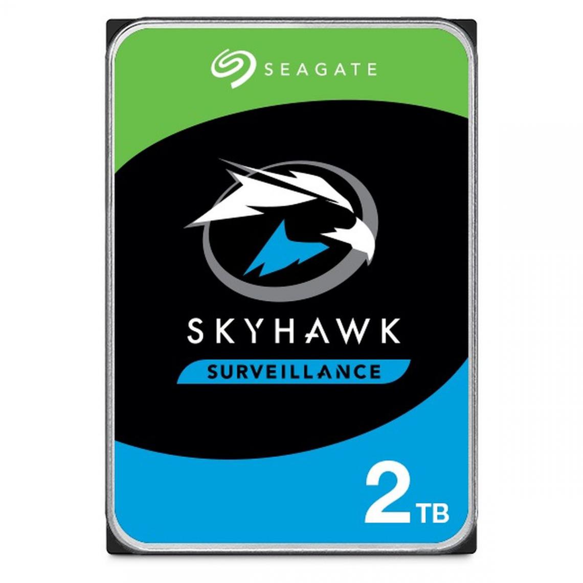Seagate - Surveillance SkyHawk 2 To - 3,5" SATA - Disque Dur interne
