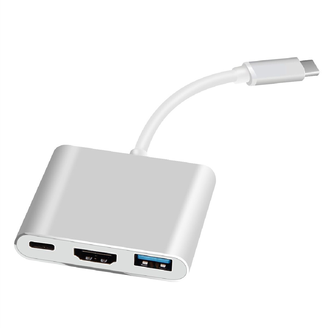 marque generique - 3 en1 Hub USB 3.1 Type C Multiport USB-C vers USB 3.0 / HDMI / Adaptateur Chargeur pour Ordinateur Portable Apple Macbook Air 12'' USB3.1 Câble HDMI - Hub