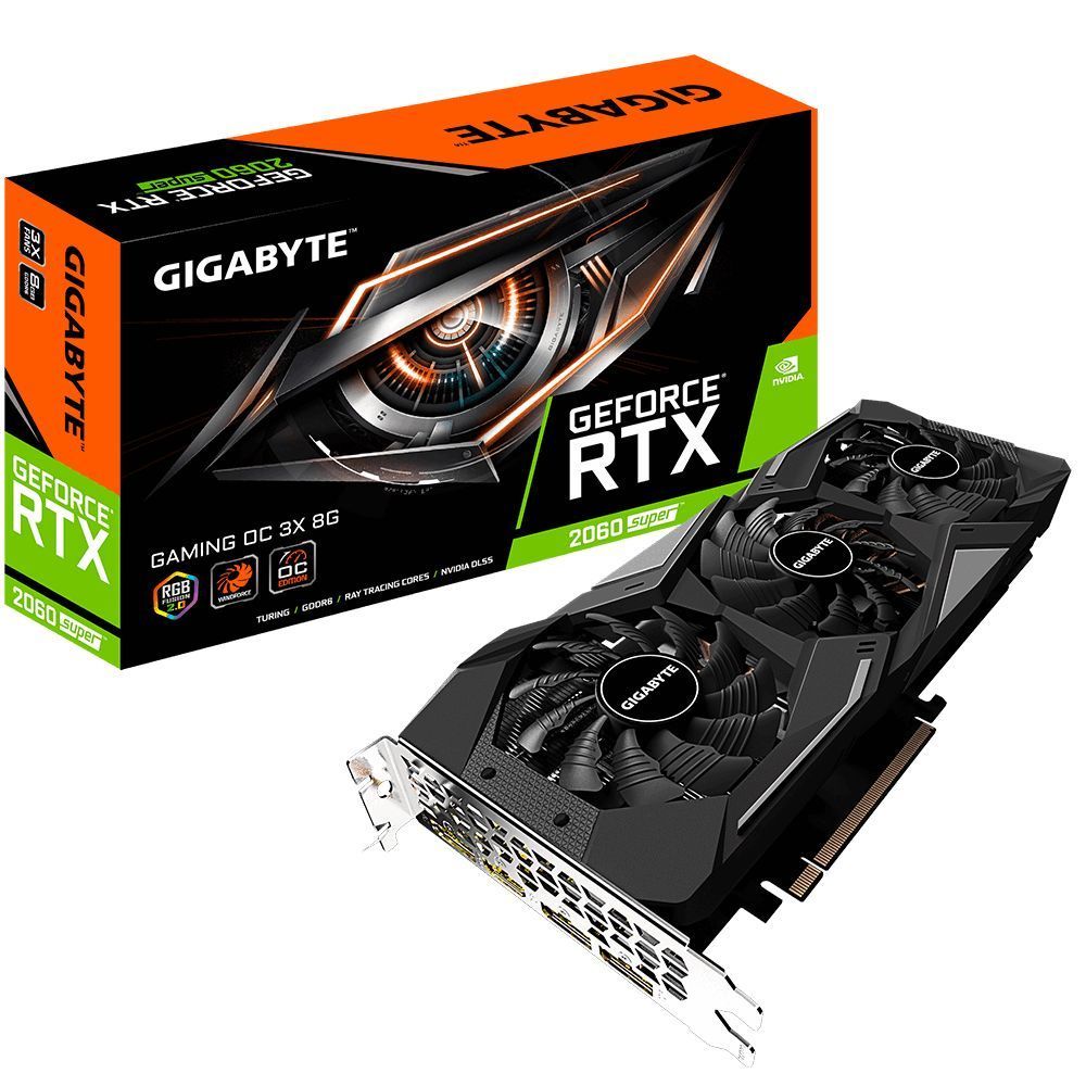 Gigabyte - GeForce RTX 2060 SUPER GAMING OC 3X 8G (rev 2.0) - Carte Graphique NVIDIA